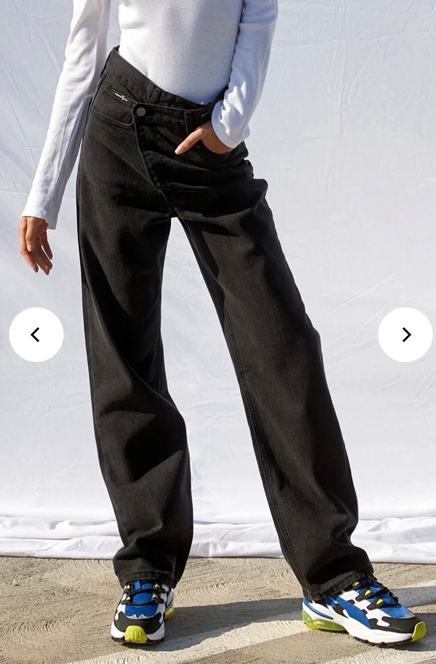 Insane Gene NWT Women’s Black Weekend Crossover Hi-Rise Straight Jean size 5/26